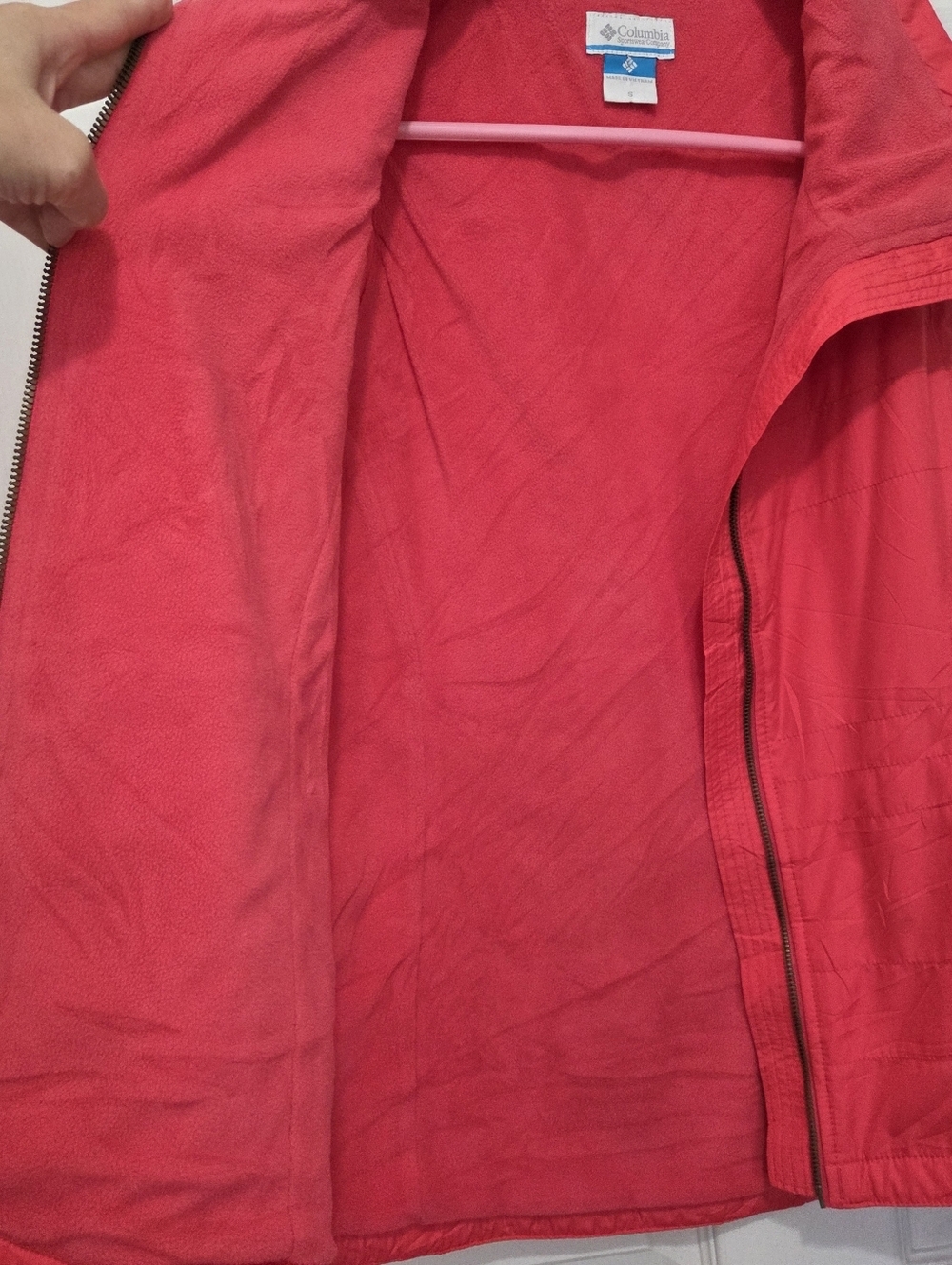 Columbia Women's Shining Light ll Hot Coral Pink Vest Size Small - Picture 7 of 8